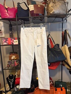 1822 Denim White Straight-Leg Women’s Jeans